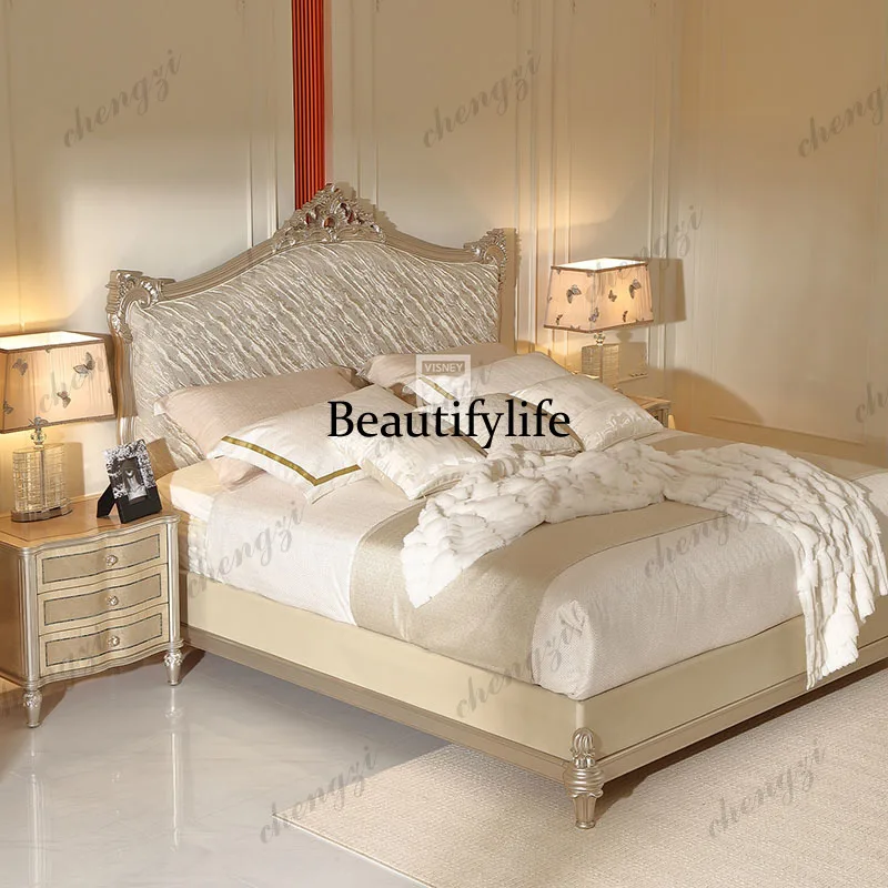 Frame Queen Bed Double Luxury Modern Wooden Beauty Design Space Saving Bed Princess Sleeping Letto Matrimoniale Home Furniture