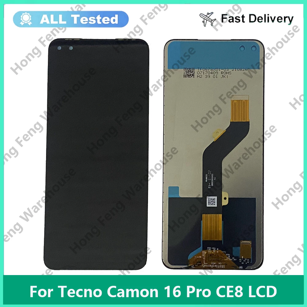 

Tested LCD For Tecno Camon 16 Pro CE8 Screen Touch Screen Assembly Digitizer For camon16 pro display lcd