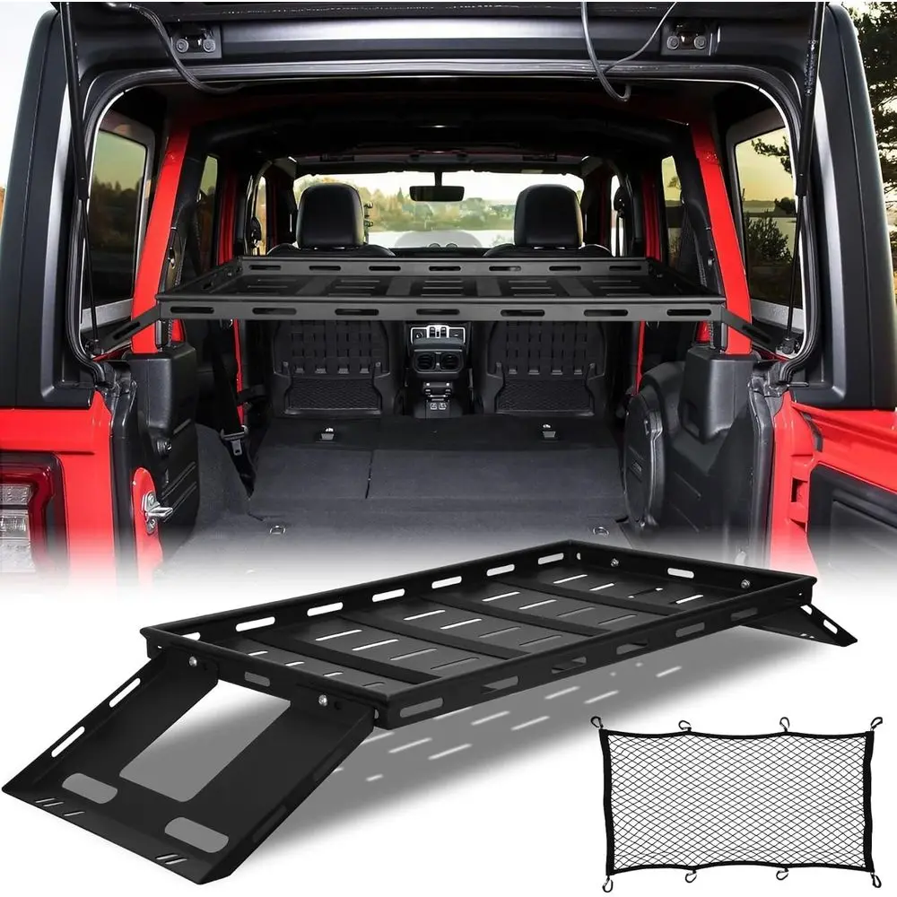 

Универсальный задний багажник для хранения грузов для моделей Jeep Wrangler JK, JKU и JL, JLU 2007-2026 годов выпуска с 4-дверными жесткими крышами