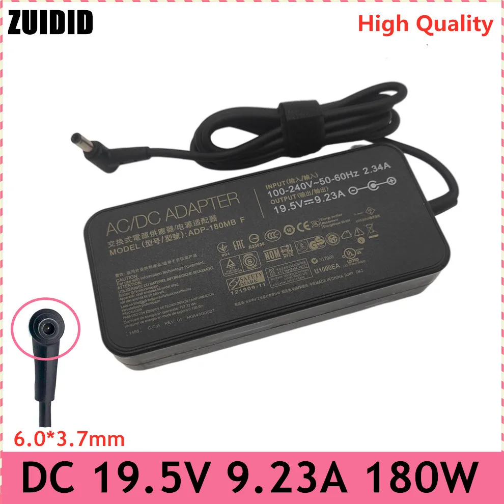 19.5V 9.23A 180W 6.0*3.7mm AC Laptop Adapter Power Charger For A17-180P1A S7C GL504 FX95DU GX531 GM501 GL504G FX95G FX505G