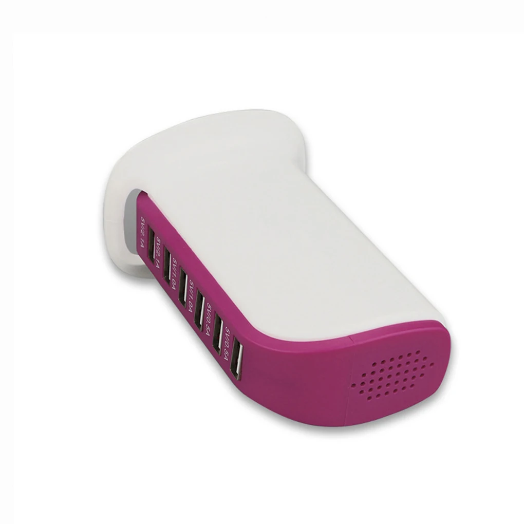 6-Port USB Charger Rapid Charging Station Connectors Quick Sockets