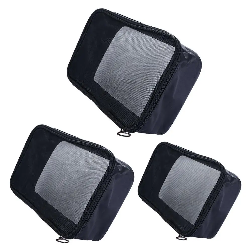 

Casual Outdoor Nylon Makeup Organizer Toiletry Bag Zipper Female Storage Bag Makeup Case Mesh Cosmetic Bag Bath Storage