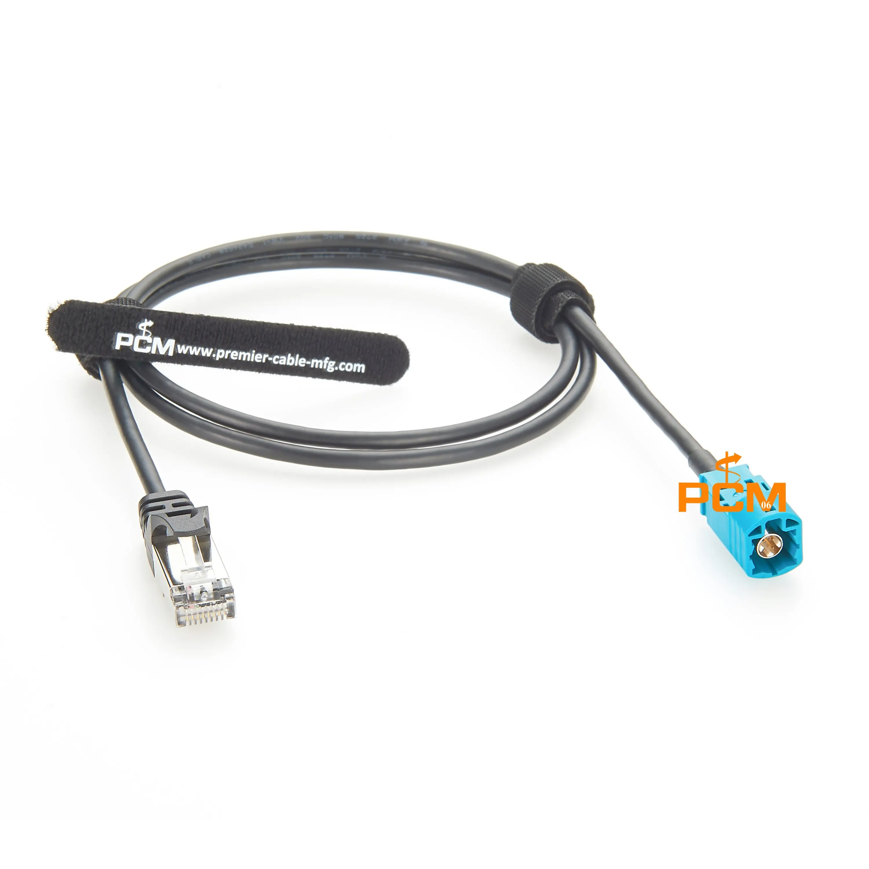 HSD to RJ45 Shielded Automotive Ethernet Cable HSD 4P Z Coded Male to RJ45 Male Adapter Cable LVDS Cable Assembly for Automotive
