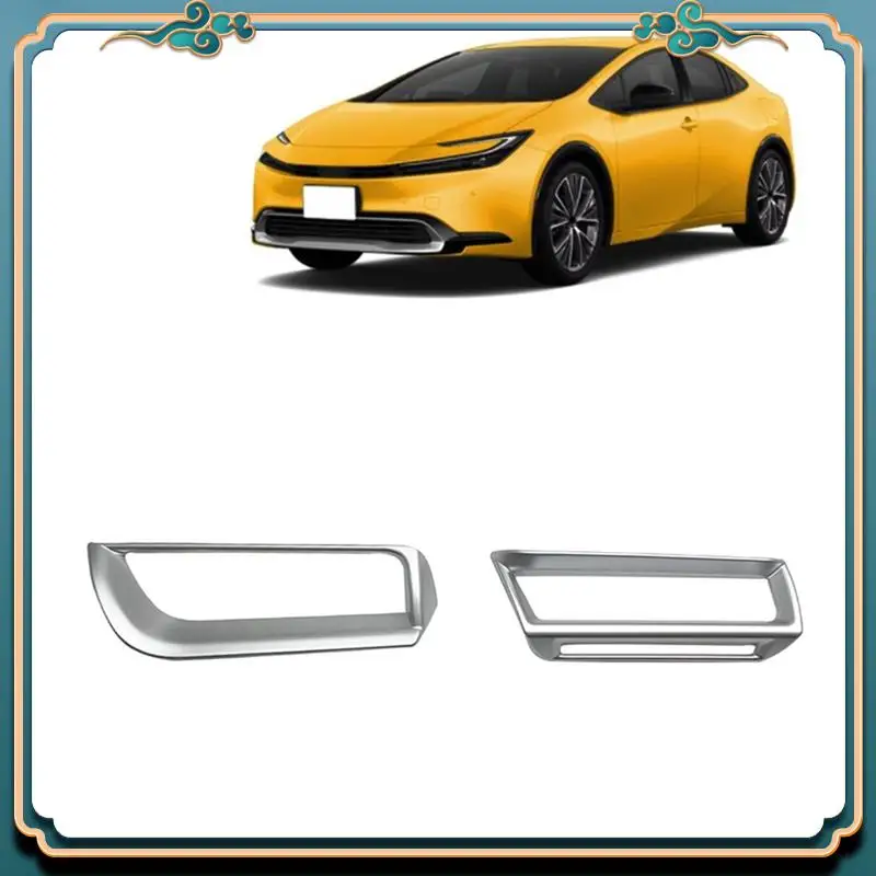 

Новейшая крышка для Toyota Prius 60 Series 2023 2024, автомобильный кондиционер, вентиляционное отверстие, рамка, отделка, аксессуары для интерьера (серебристый)