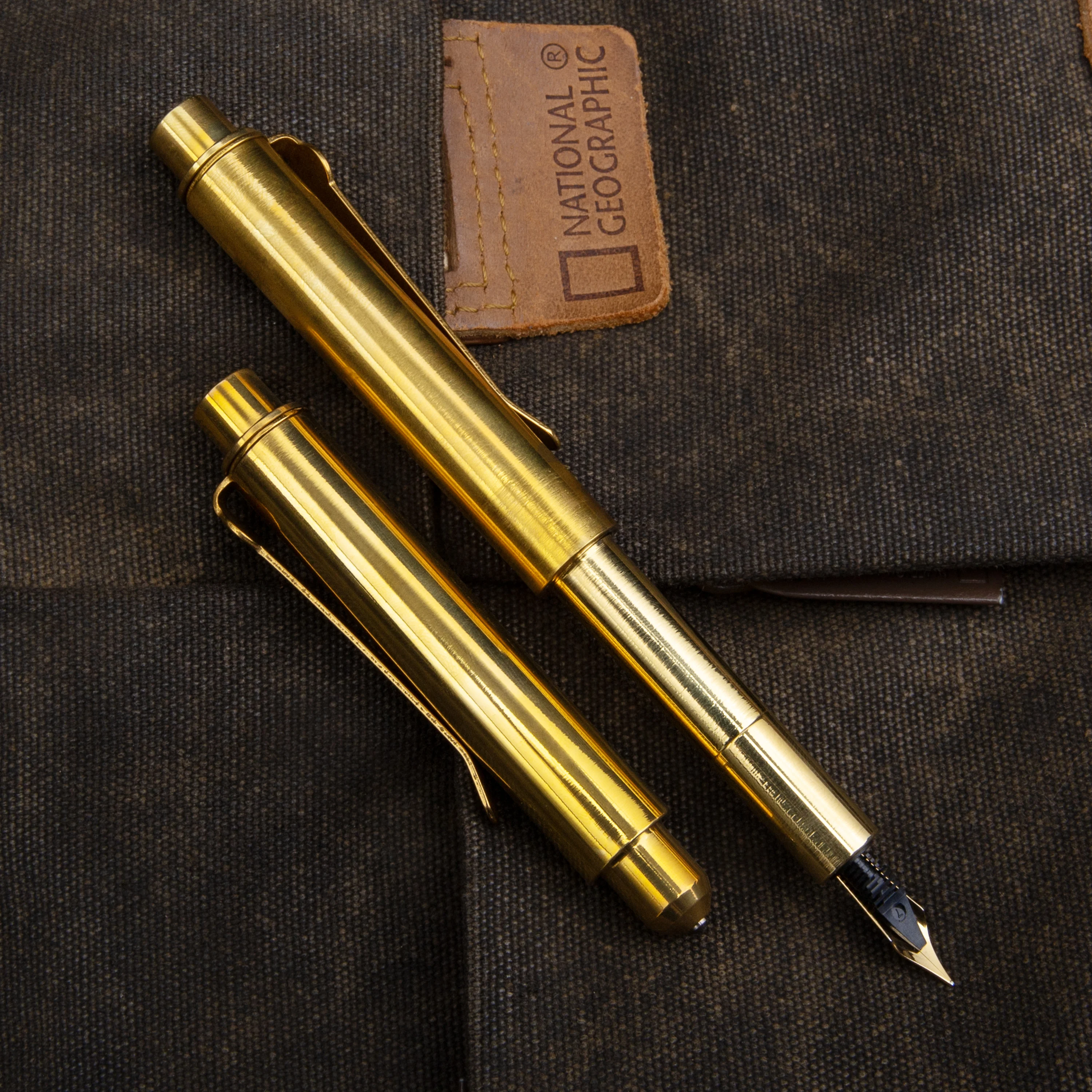 Imagem -04 - Multifuncional Brass Tactical Pen Portátil ao ar Livre Janela Quebrada Ferramentas de Autoproteção Presente Edc