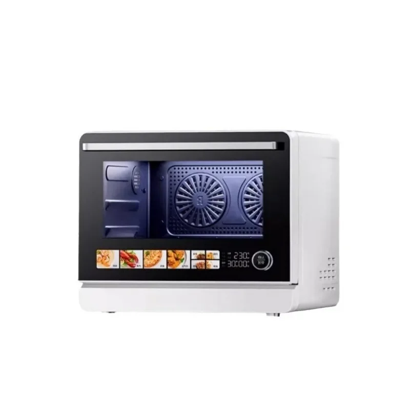 Household large-capacity 25L microwave oven steaming, baking and frying four-in-one oven