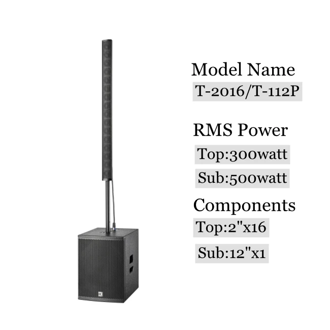 12 Inch Low Bass Column Line Array Speaker High End Professional Audio System for Stage Live Performance