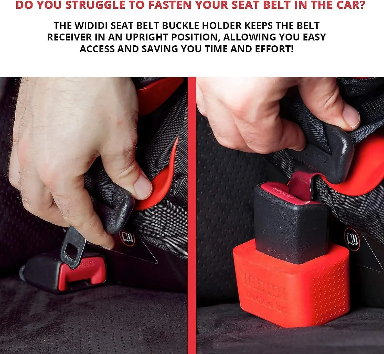 Buckle Up Car Seatbelt Guard Seat Belt Holder, Durable Silicone Material, Car Accessories Suitable For Kids