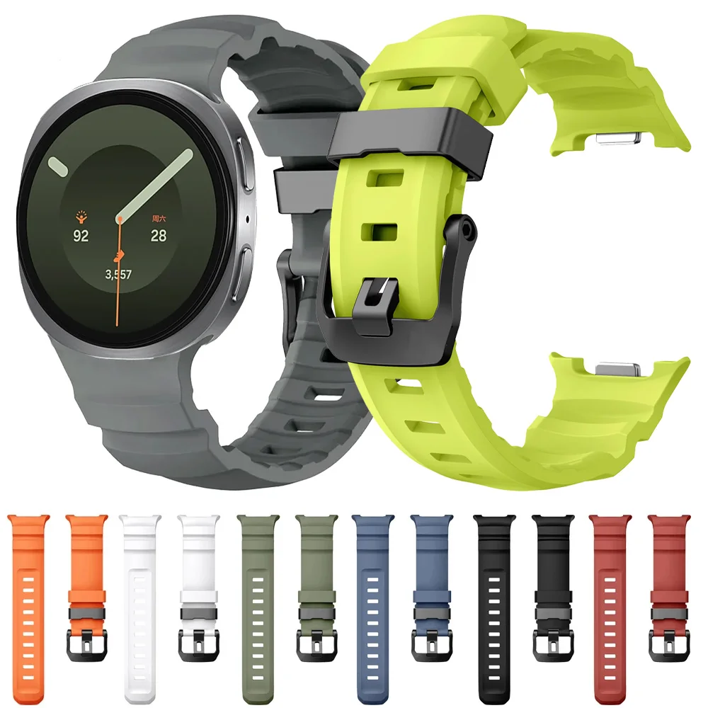 Original Trail Silicone Strap For Samsung Galaxy Watch 8 Classic 46mm Sports Wristband Galaxy Watch 9 8 44mm 40mm Band Accessory