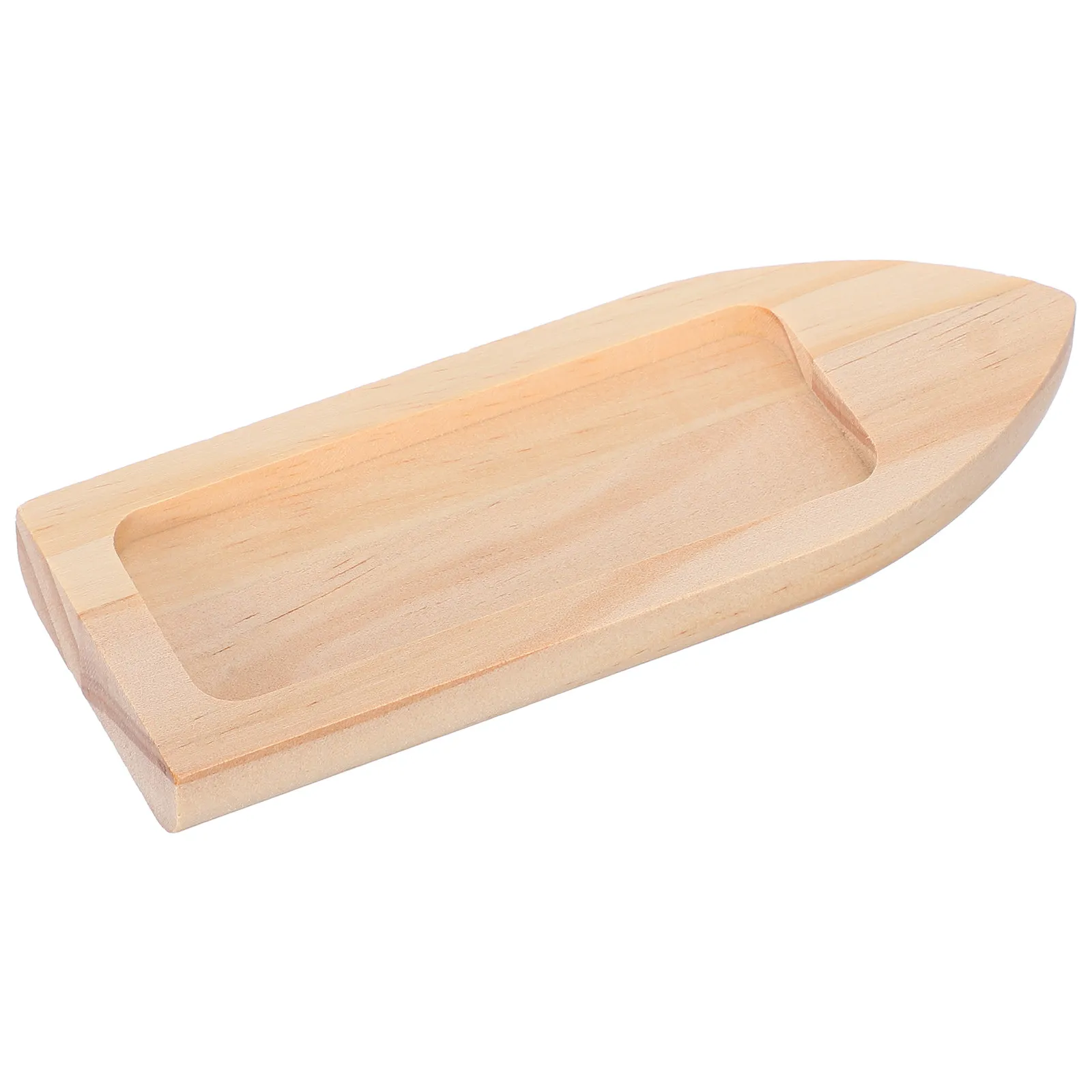 Wood Boat Decorative Craft Desktop Ornament Natural Wood Study Decoration Boat Model Desktop Ornament
