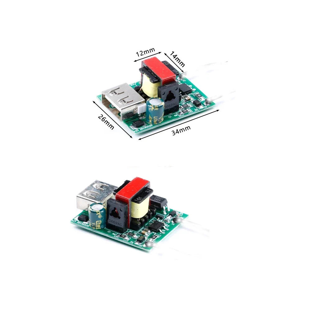 1Pcs USB DC Step Down Module Isolated Power Supply Buck Converter Stabilizer 12V 24V 36V 48V 72V to 5V 1A