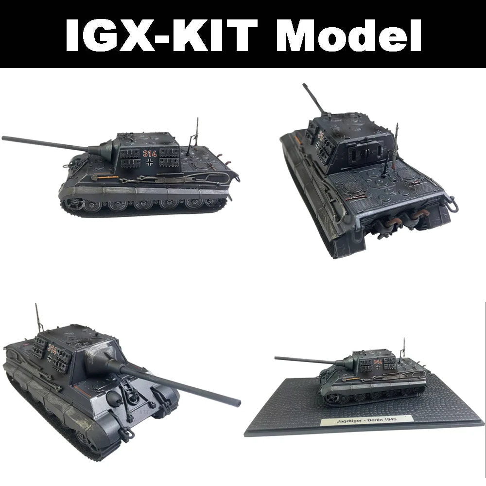 

1/72 German Hunting Tiger Heavy Tank Diecast Jagditiger Alloy Military Simulation Model for Children Adults Toy Display
