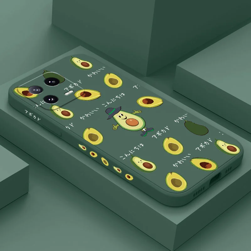 

Fat Avocado Phone Case For Xiaomi 17 15 15T 14 14T 13 13T 12 12X 12T 12S Mi 11 11T 10 10T Pro Max Lite Liquid Silicone Cover