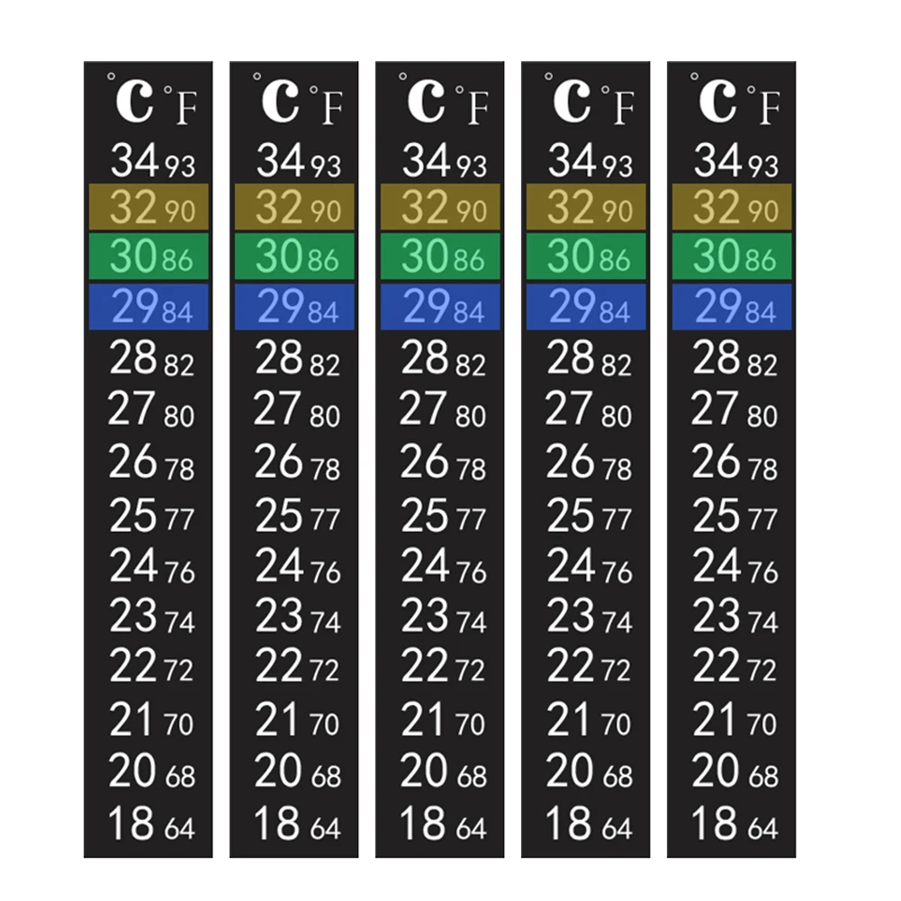 1-5 sztuk naklejki samoprzylepne termometry cyfrowe akwarium akwarium termometr do lodówki naklejki pomiar temperatury naklejki narzędzia