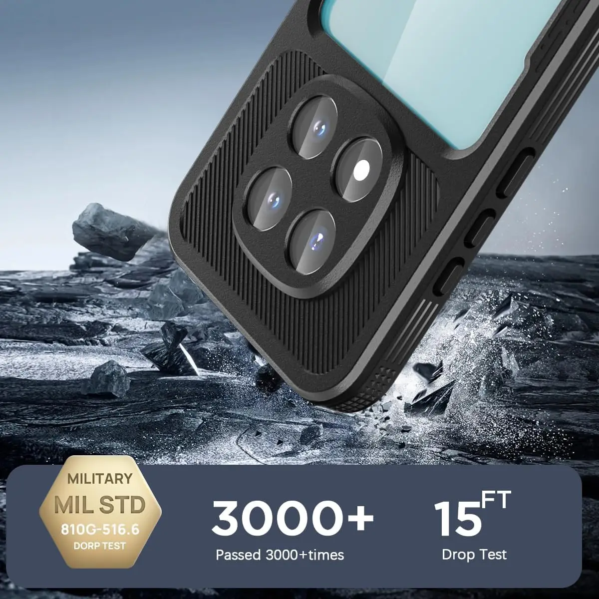 Wodoodporne etui do Xiaomi Redmi Note 15 Pro 5G Note 14 Pro 5G, odporne na śnieg i wstrząsy, z certyfikatem IP68, etui ochronne na całe urządzenie. — zdjęcie produktu 5