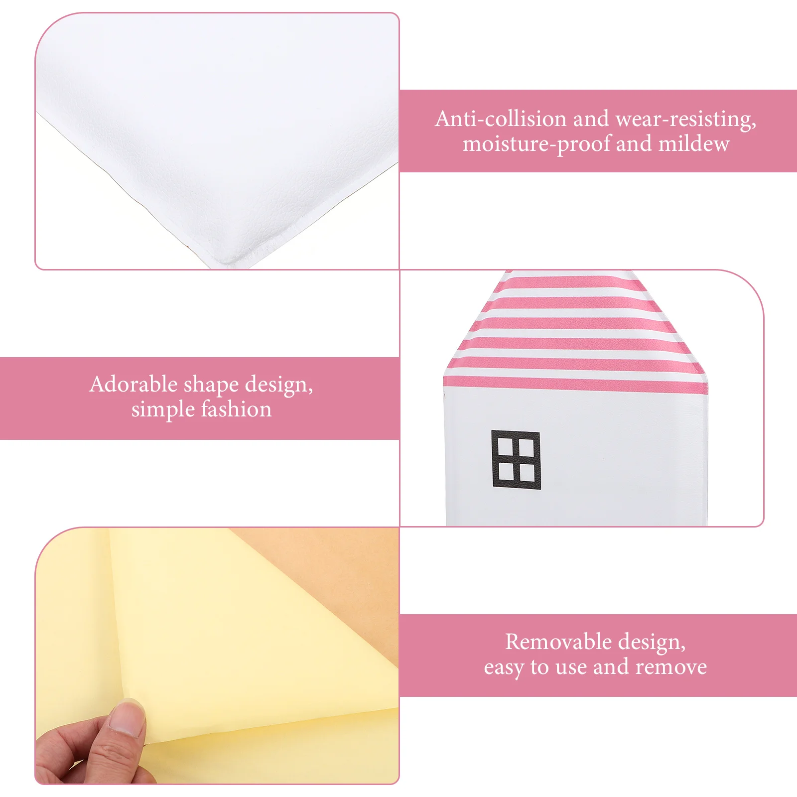 1pc Soft Padding Thickened Anti-Collision Baby Room Decor Wall Cushion Home Kindergarten Protection Pad Wall Background Decor