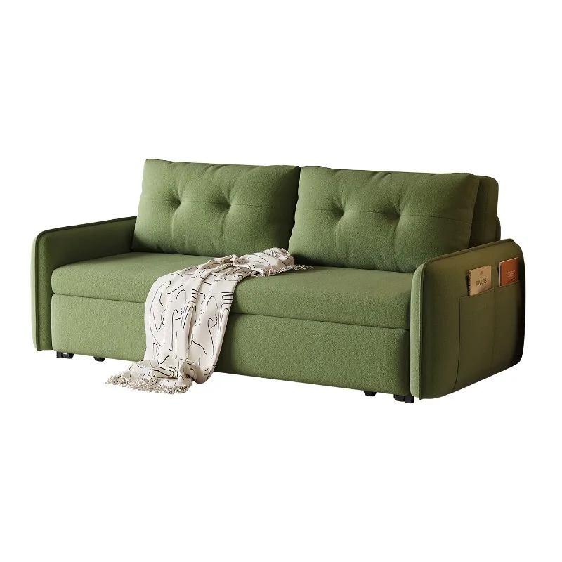 Expand Contract Sofas Green Living Room Folding Multifunction Sofas Study Double Single Juego De Salas Muebles Home Furniture