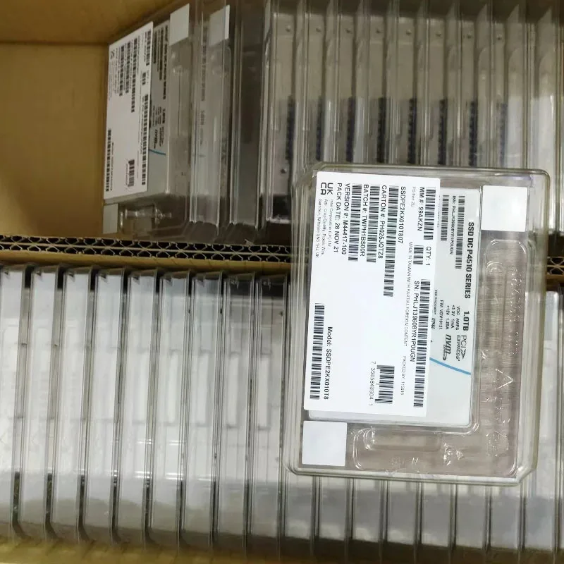 ไดรฟ์โซลิดสเตท SSD รุ่น Original P4510 P4500 2TB U.2 NVME สำหรับเซิร์ฟเวอร์ระดับองค์กร บรรจุในกล่องใหม่เอี่ยม