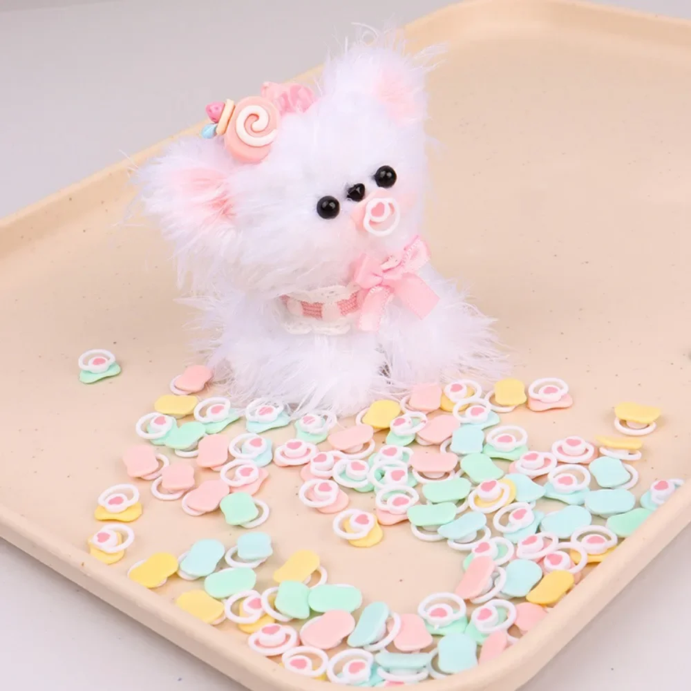 

4Pcs Pacifier Model Mini Doll Pacifier Miniature Plastic BJD Doll Dummy Pacifier Pink/Blue Cute Doll Pacifier Accessories OB11
