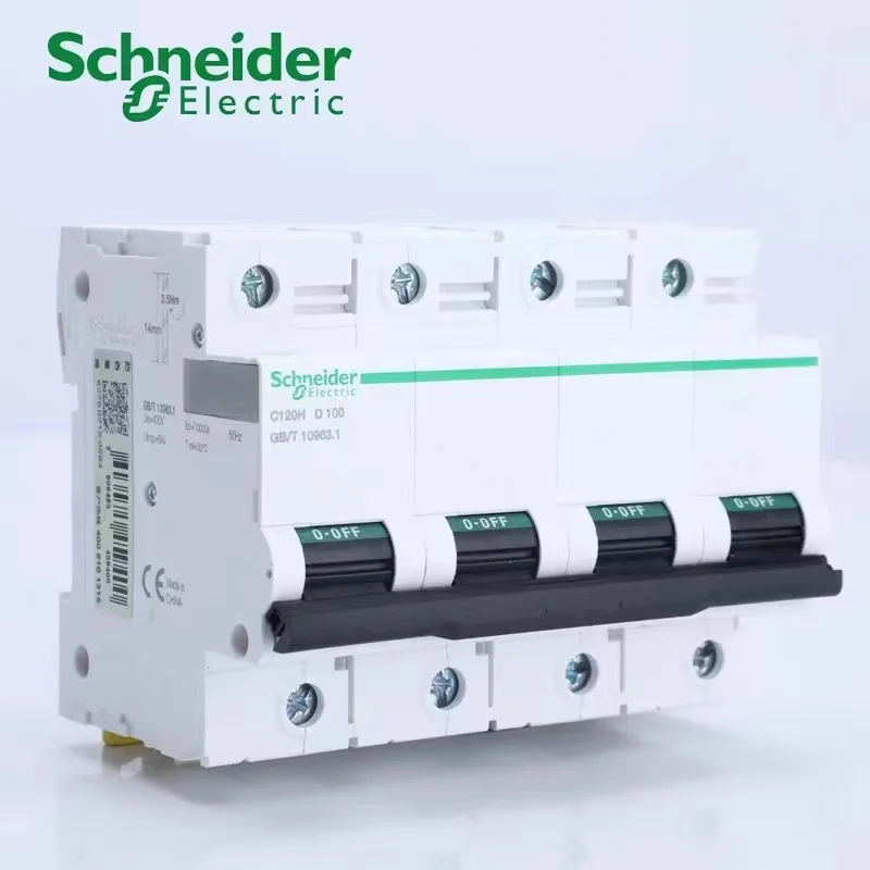 Schneider Electric C120H High Current Circuit Breaker 63A 80A 100A 125A 1P-4P C Type/D Type