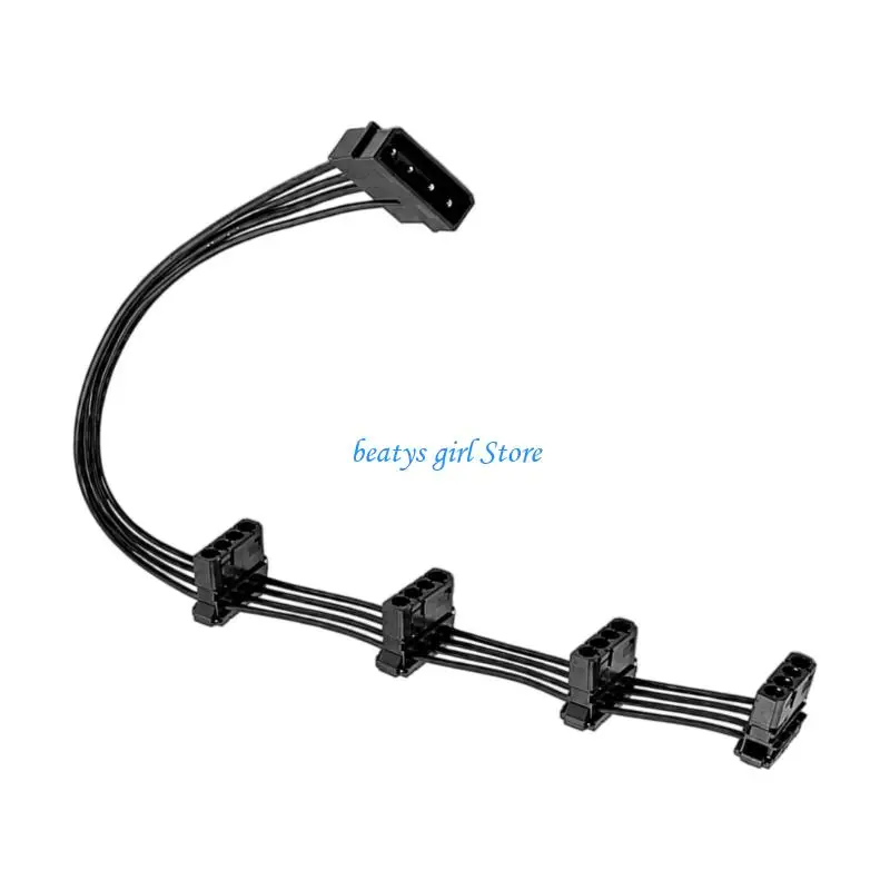 C7AB Reliabled 4Pin IDE Power Splitter 40Cm For PC Case Fan And Hard Drives