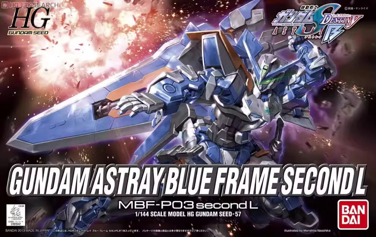 

In Stock Model BANDAI HG Destiny AstrayB 57 Gundam Astray Blue Frame Tactical L Model for Collection