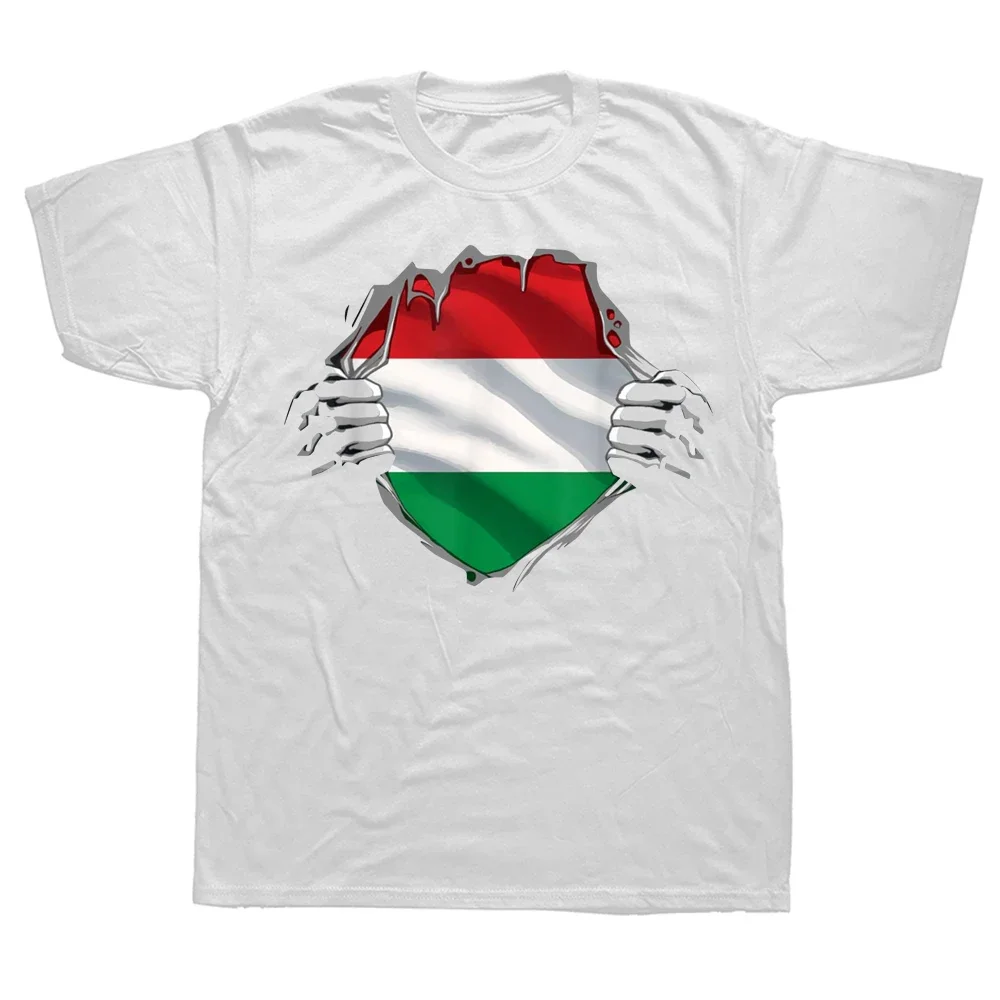 Summer Graphic Cotton Streetwear Short Sleeve Birthday Gifts T-shirt Mens Clothing Hungary Hungarian Girl Woman Flag T Shirts