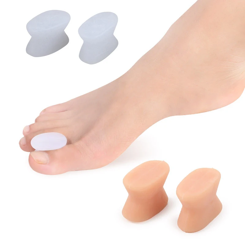 1 paio di separatore per dita in Gel strumento per la cura del piede Silicone alluce valgo raddrizzatore valgo alluce Bunion Protector correttore allineamento