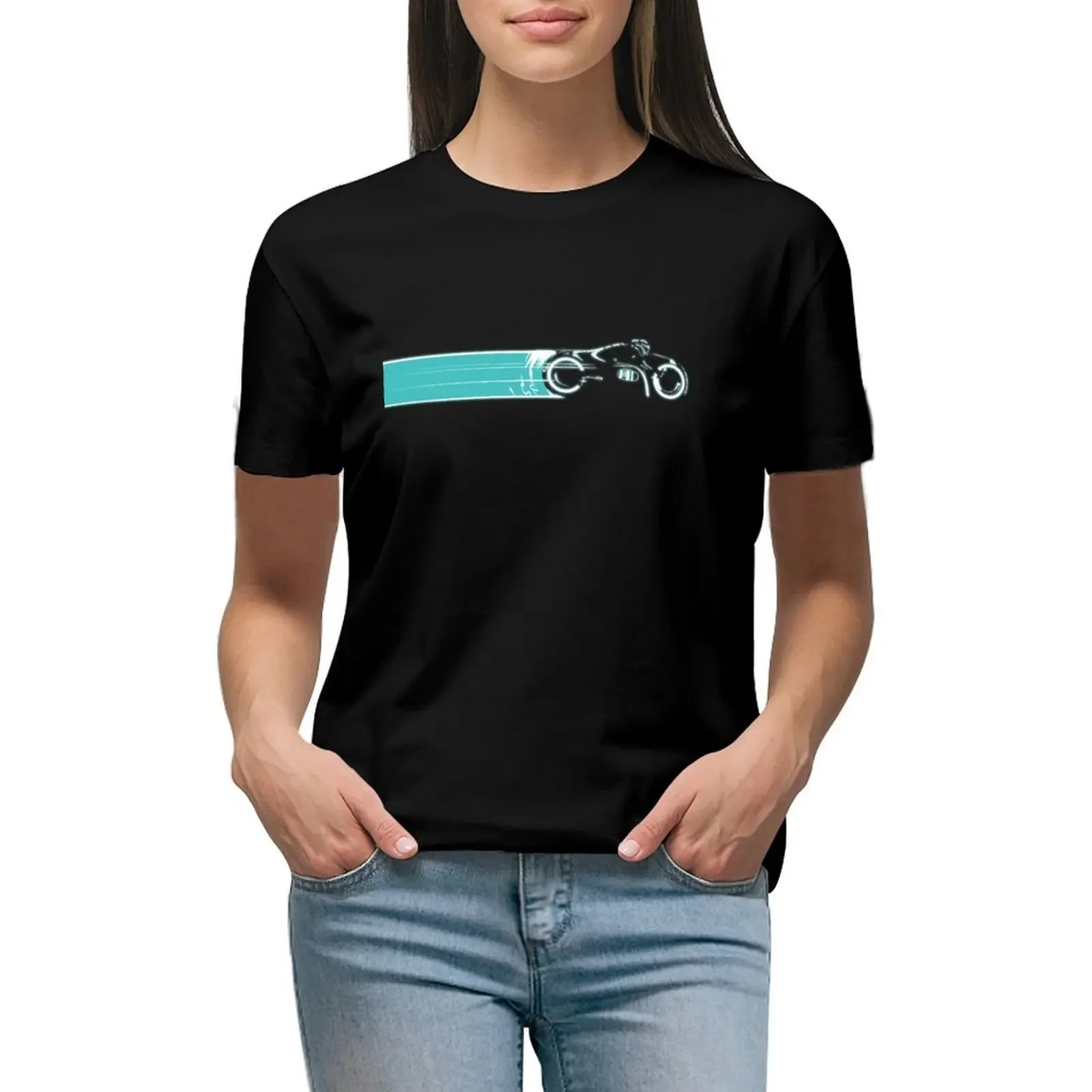 Tron Light Cycle 2010 T-Shirt customs design your own Aesthetic clothing tees blanks t shirts for Women graphic