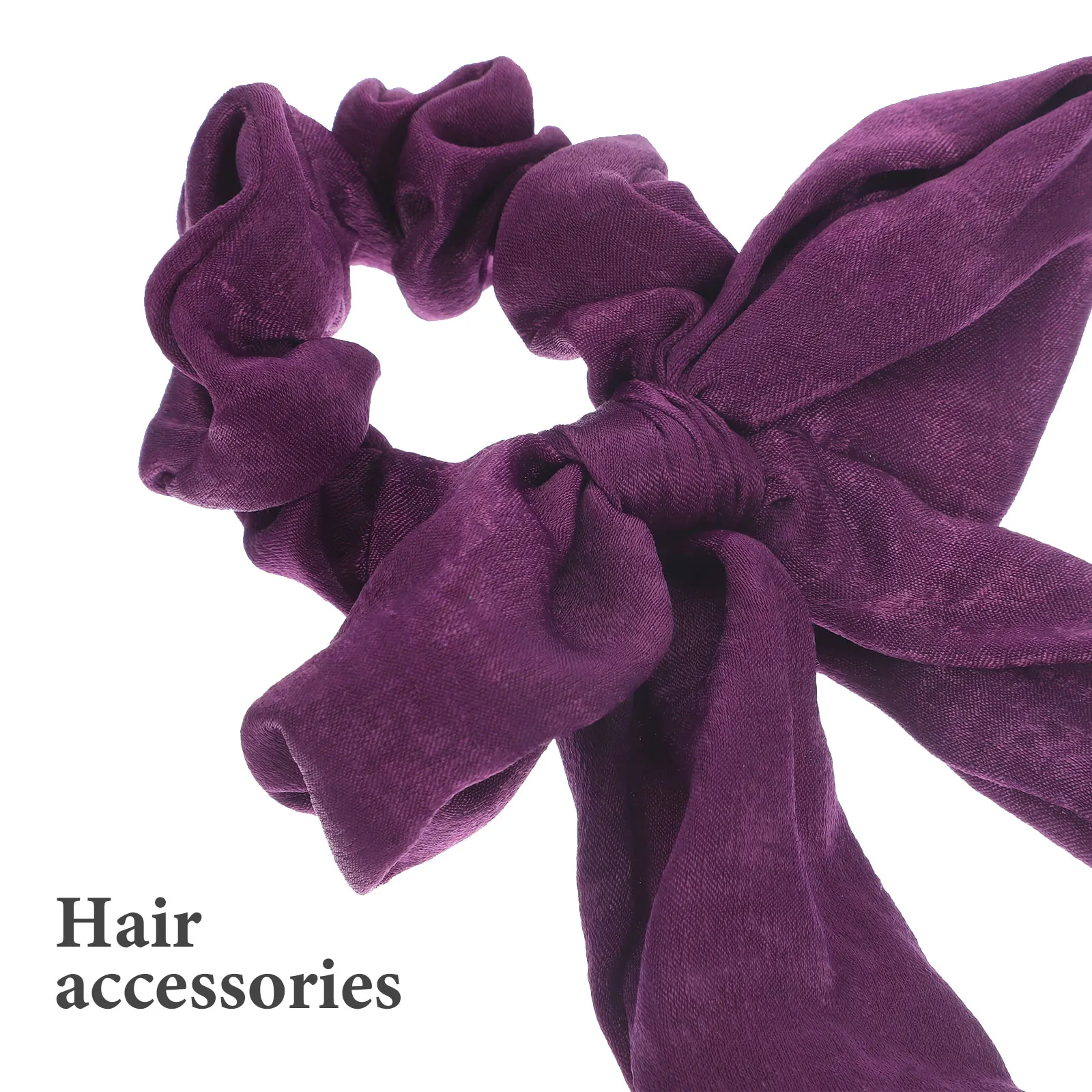 

4 Pcs Bowknot Hair Tie Satin Girl Ponytail Holder Silk Elastic B Ribbon Everyday Gifts Hair Care Styling Tools