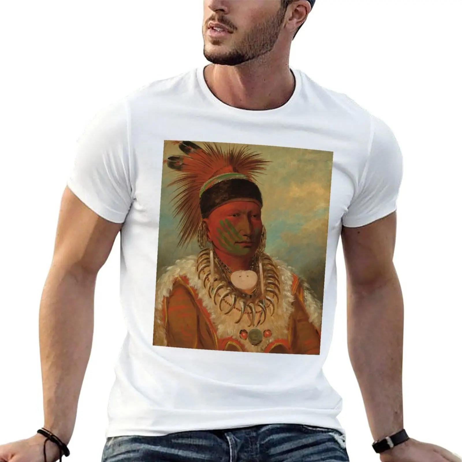 The White Cloud, Head Chief of the Iowas T-Shirt t shirt man plain man tshirt T-Shirt