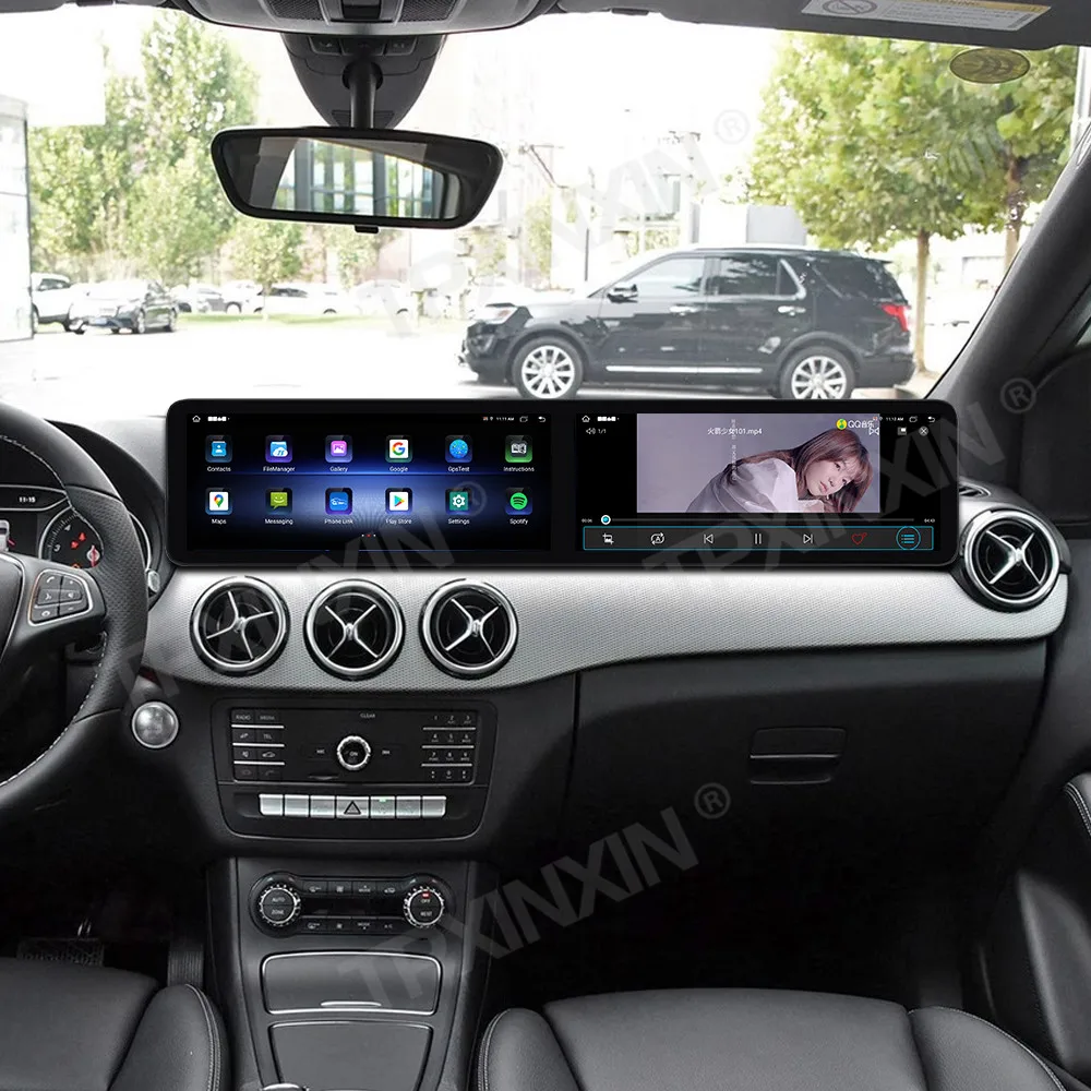 

CarPlay For Mercedes-Benz B 2014-2019 Dual 12.3 Inch Screen Car Radio GPS Navigation Multimedia Player Android 13 Head Unit Auto