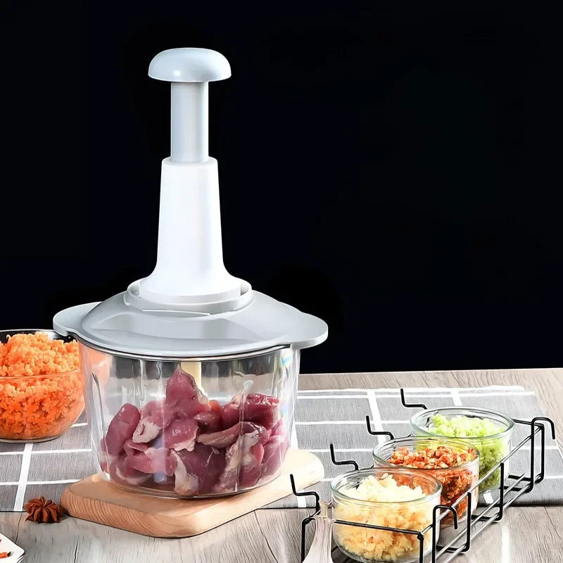 

Manual Vegetable Grinder Press Type Household Garlic Meat Cutter Grinders Whisk Stirre Kitchen Multifunction Food Processor Tool