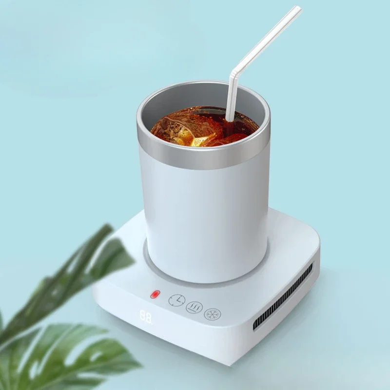 12V New Summer Dual Use Portable Quick Cooling Cup Intelligent Refrigeration/Heating/Office Warm And Cold Cup
