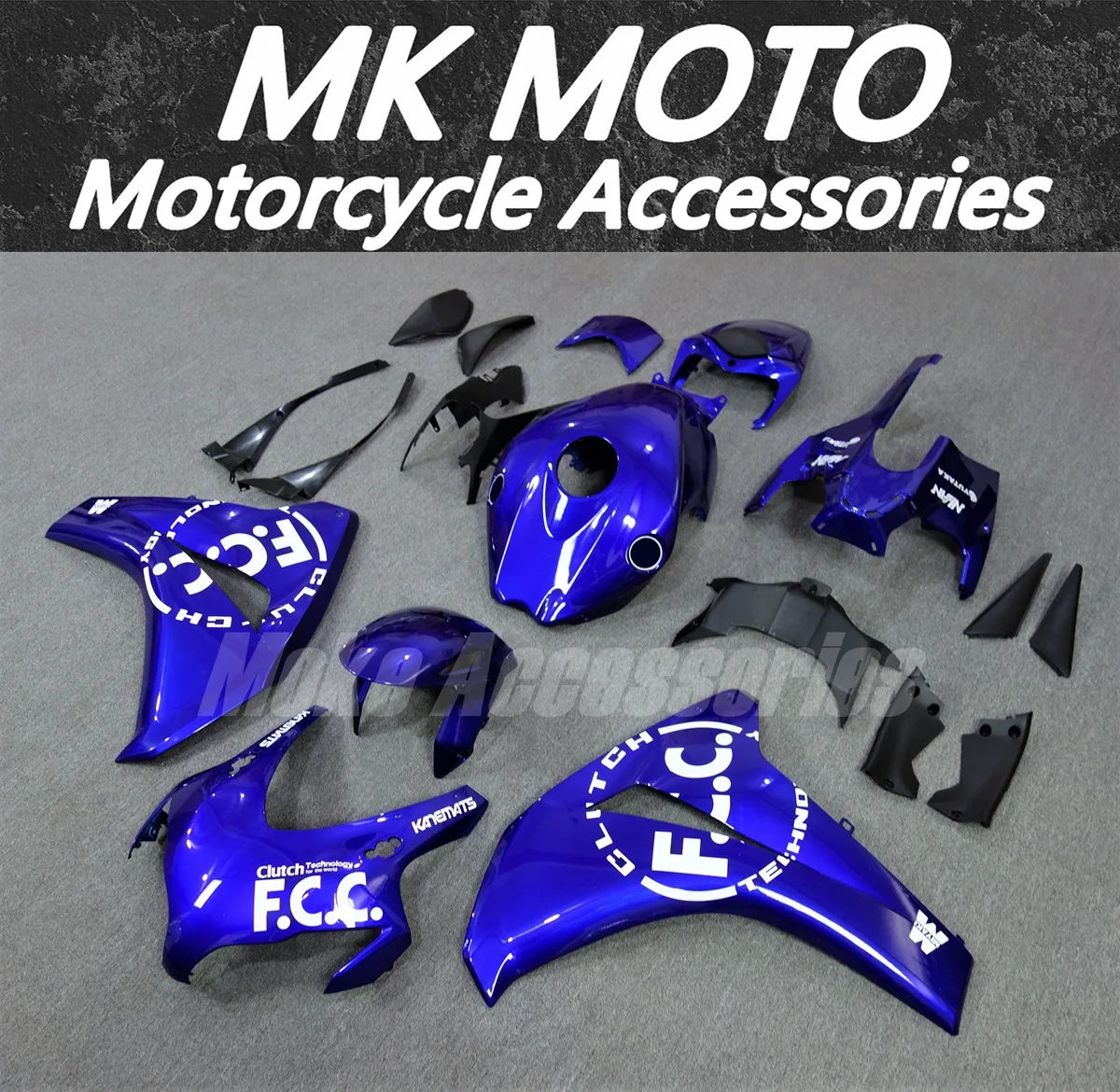 

Motorcycle Bodywork Set For Cbr1000rr 2008 2009 2010 2011 Fairings Kit Fit ABS Injection Blue White FCC New