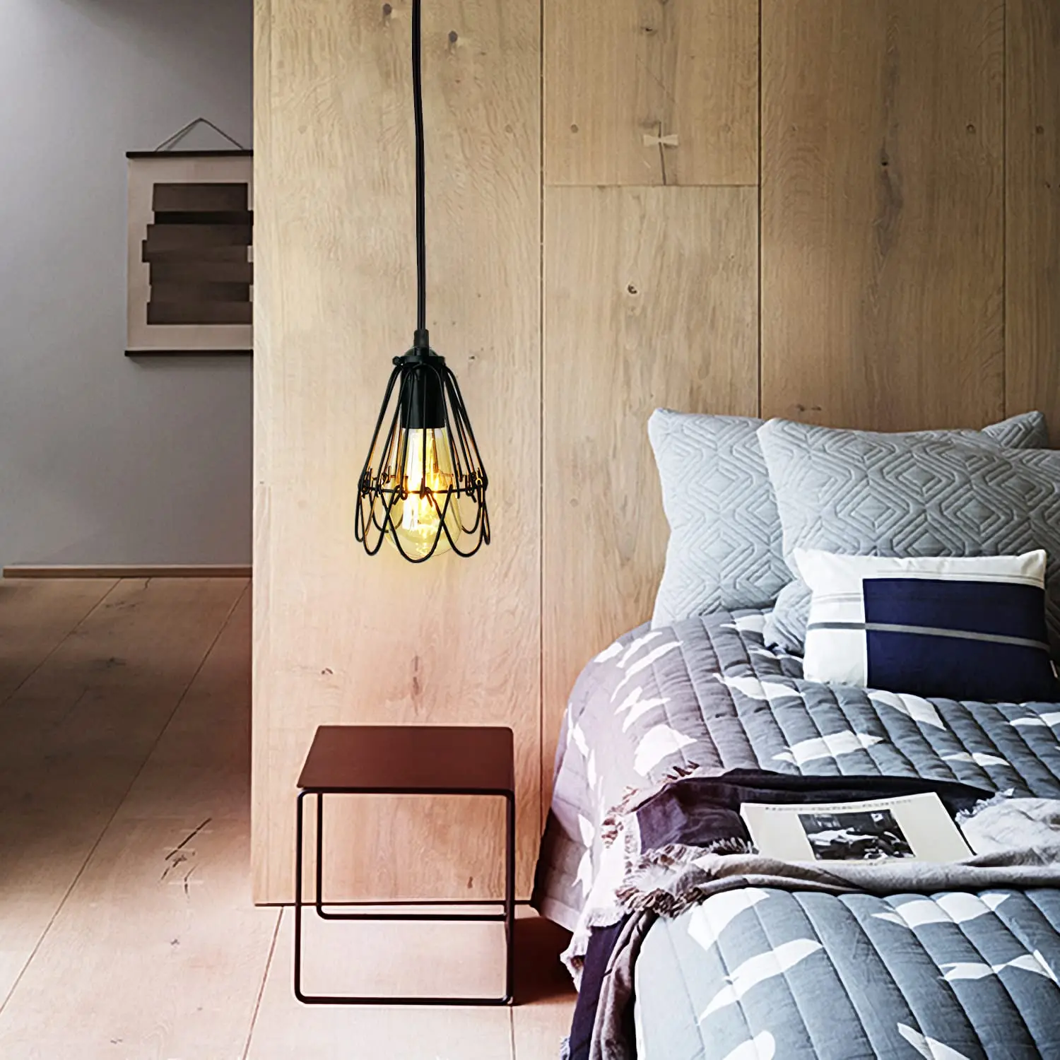 Socket with power cord, E26 Light bulb socket, Japanese standard socket, hanging including switch, 6.6 ft 2m Black Fashionable