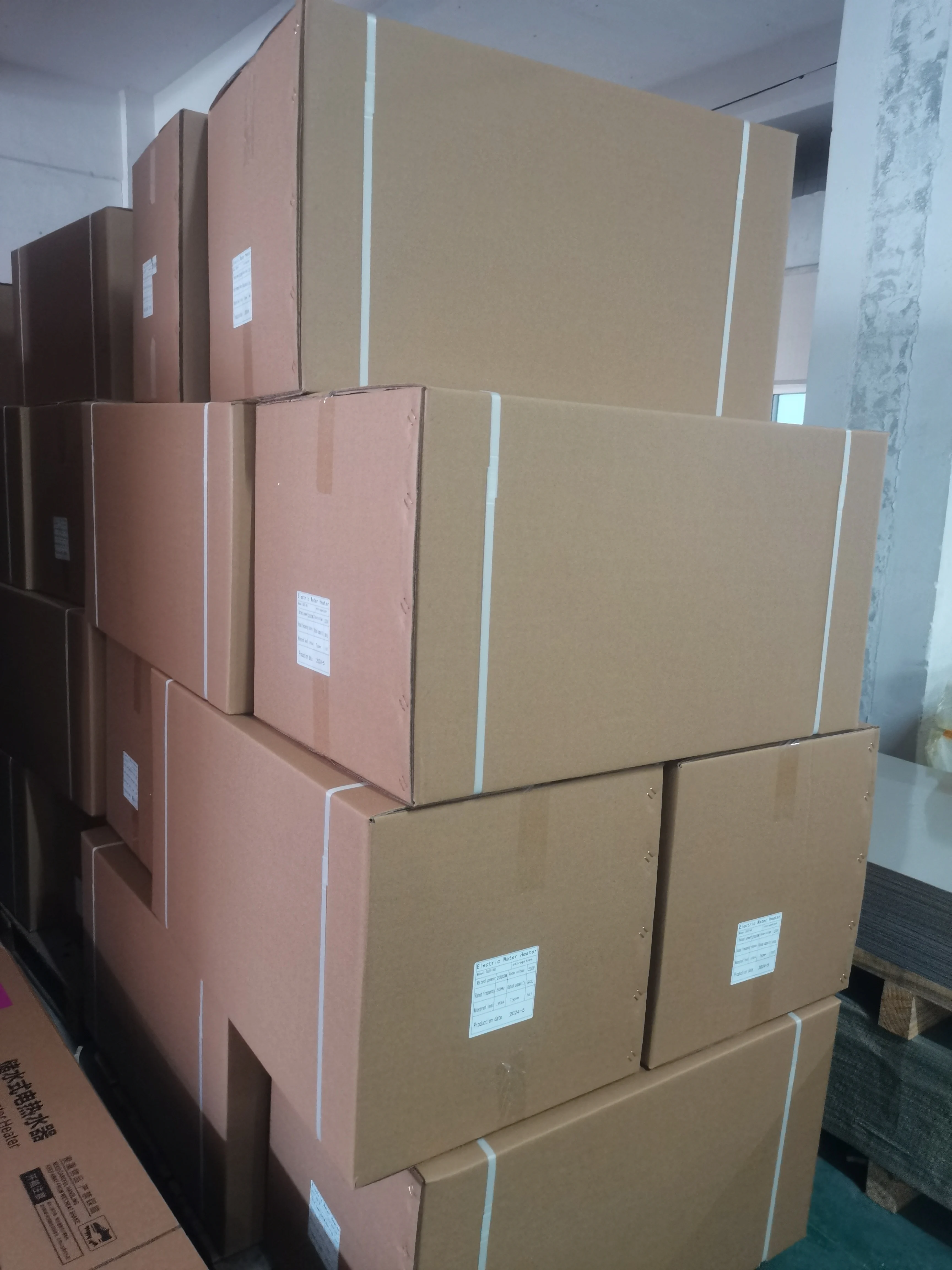 2000W Anticreeping Variable Frequency Electric Water Heater 100L Wall-Mounted Storage Instant Heat & Timed Booking Use