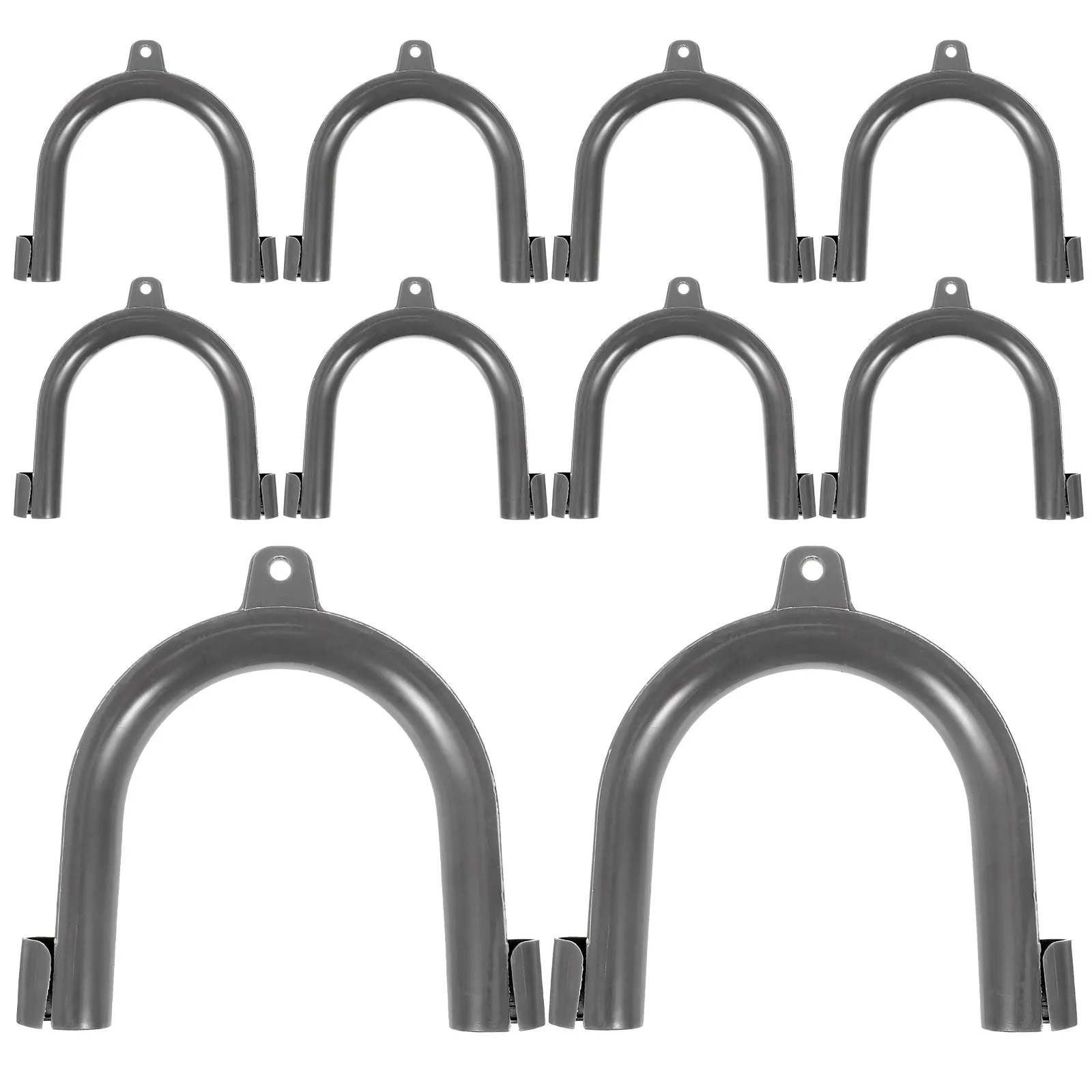 10Pcs U Shape Drain Hose Guide Heavy Duty PP Material Washing Machine Discharge Hose Holder Secure Locking Buckle Design Easy