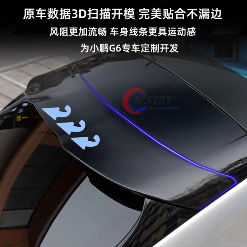 

Car Styling Tail Wing Cover For Xpeng G6 2023 + Roof Fixed Sport Rear Spoiler Protector Decoration Exterior Sticker