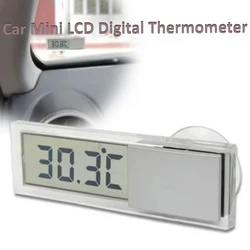 Car Mini LCD Digital Thermometer Intelligent Hygrometer Electronic Temperature Hygrometer Sensor Meter Transparent Display