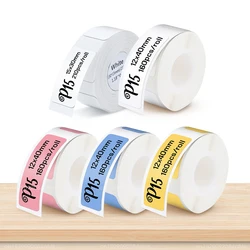 Multi Size P15 Label Paper Sticker 15*30mm 12*40mm White Label Tape P15 Thermal Printer Transparent Label Sticker Adhesive Tape