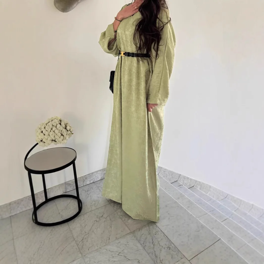 

Femme Musulmane Vestidos Jalabiya Eid Djellaba Modest Abaya Muslim Dress Women Dubai Kaftan Turkey Caftan Robe Islam Clothing