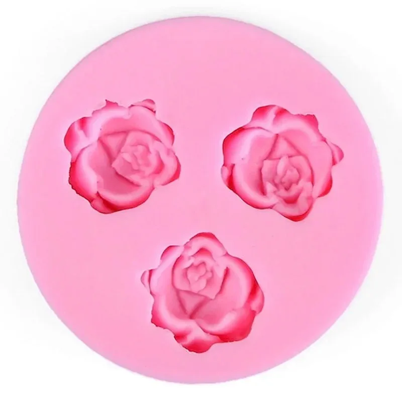 3D Rose Silicone Molds Flower Shape Fondant Chocolate Cake Sugarcraft Baking Decorating Tool Home Decor Candy Accessories Tools