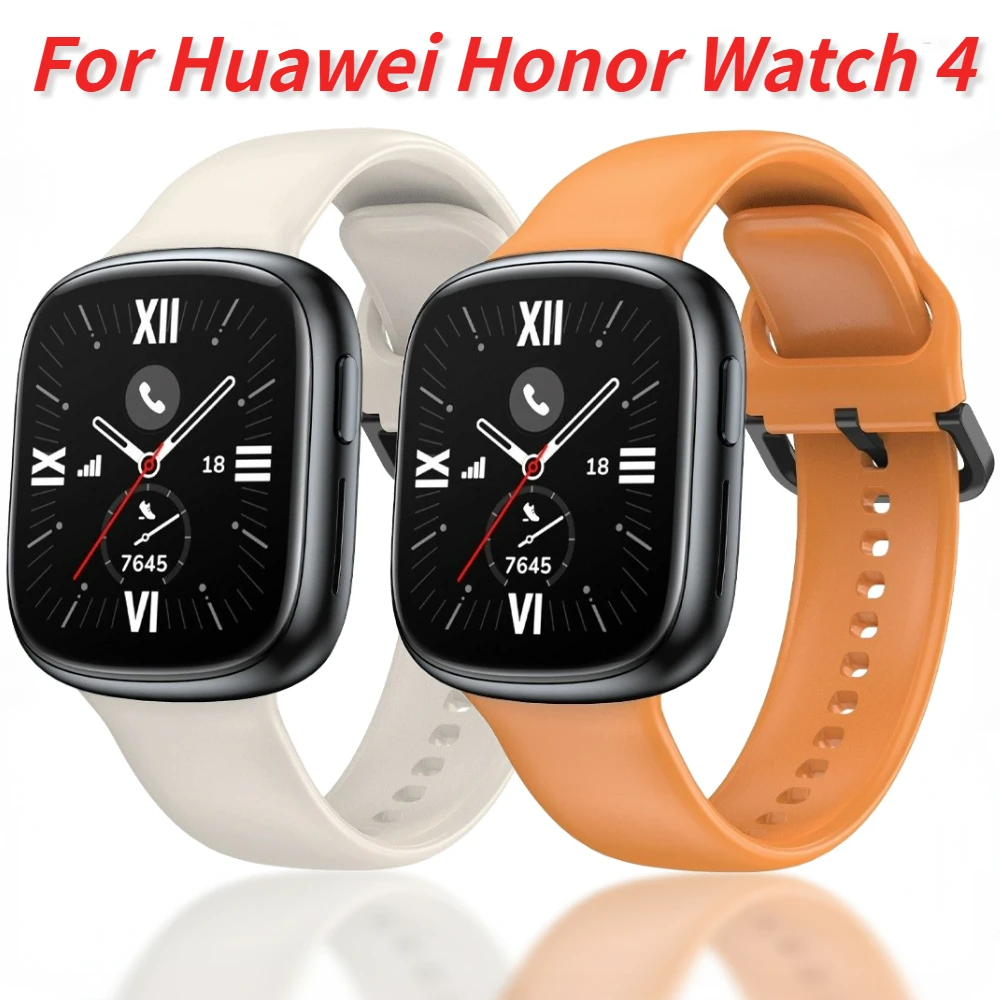 Silicone Strap for Honor Watch 4 Original Bracelet Wristband Accessories for Honor Watch 4 Replaceable Smart Watch Watchband