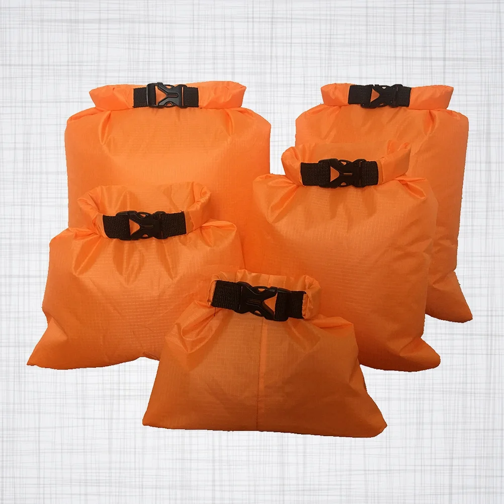 5Pcs Drifting Waterproof Bag Set S M L Xl Xxl Sizes Waterproof Dry Bags with Roll-Top Closure for Kayaking Camping Boating