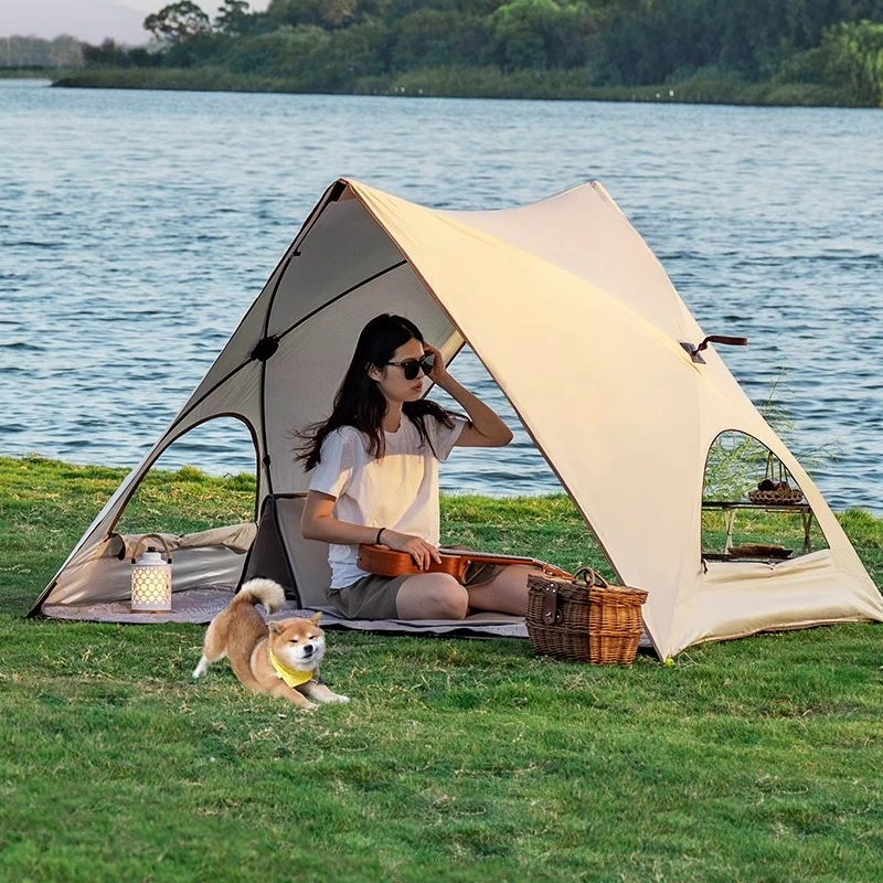 

Triangle Automatic Quick Open Tent Outdoor Portable Camping Park Beach Shade Children's Light