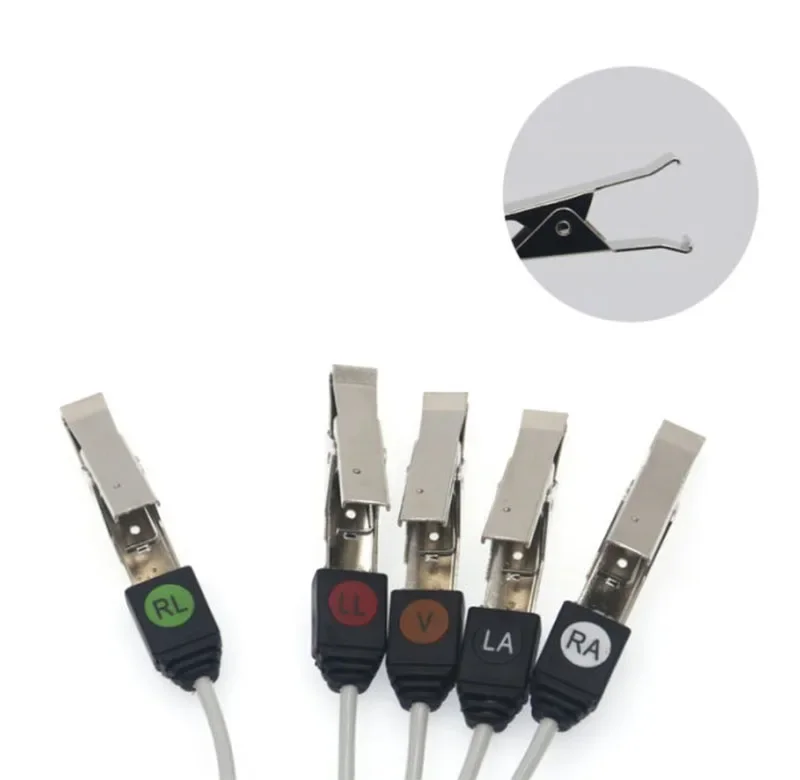 6 Pin General Use Vet Veterinary 5 Leads ECG Cable