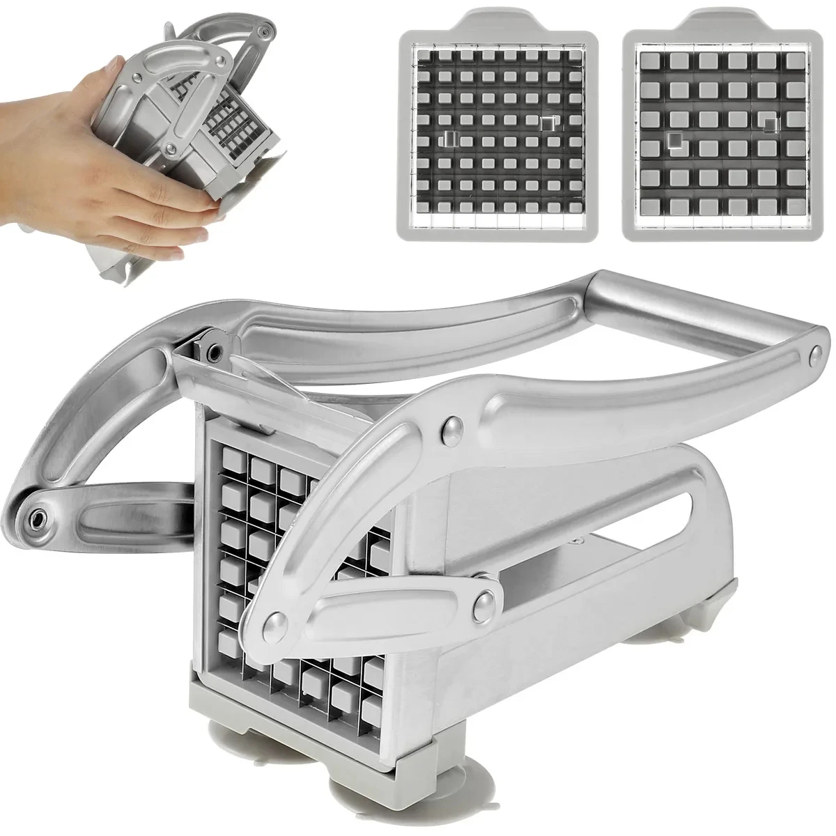 

1pc Stainless Steel Manual Potato Cutter French Fries Slicer Potato Chips Maker Meat Chopper Dicer Cutting Machine Tools