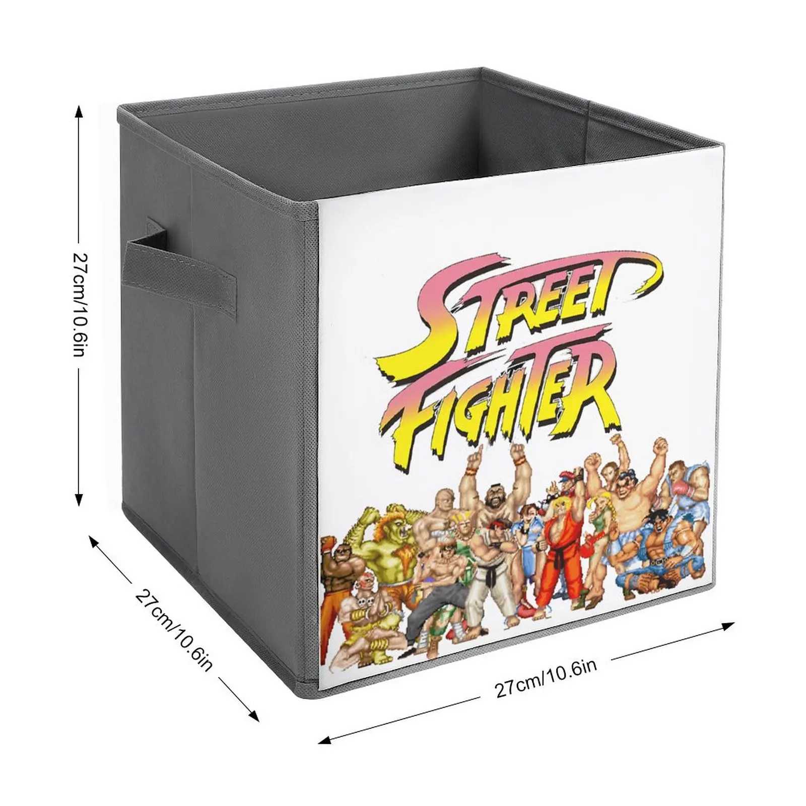 Street Fighter Retro Game for Sale  (1) Folding Storage Box Storage Bins Organizer Division Casual Graphic Stored Toys Durable C