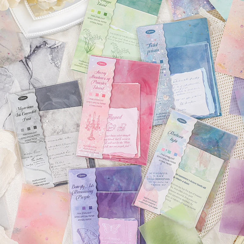 Journal GO 25pcs Mixed Material Scrapbooking Decoration Material Paper Collage Junk Journal Kraft Making Planner Diary diy Paper